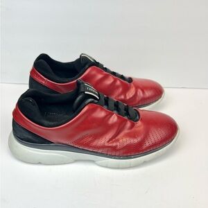 Z Zegna Red and Black Sneakers Sleek Design Men’s Size 12